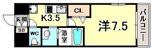 プライムライフ三宮磯上公園の物件間取画像